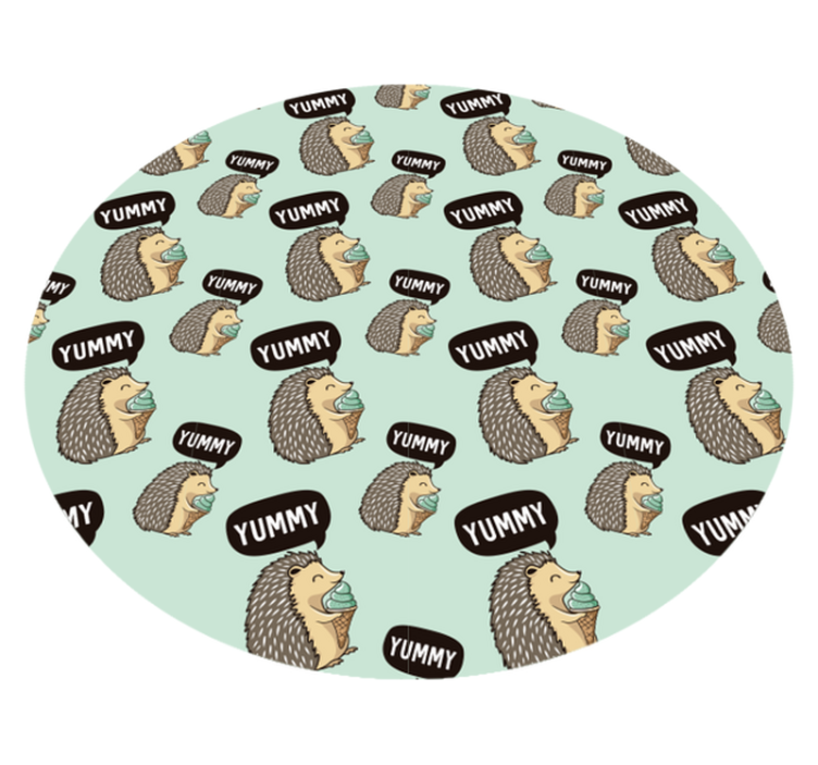 Hedgehog Delight kids carpet - TenStickers