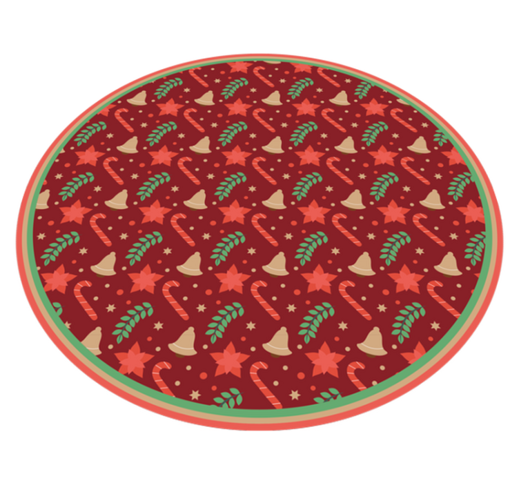 Festive Holiday Motif christmas rug - TenStickers