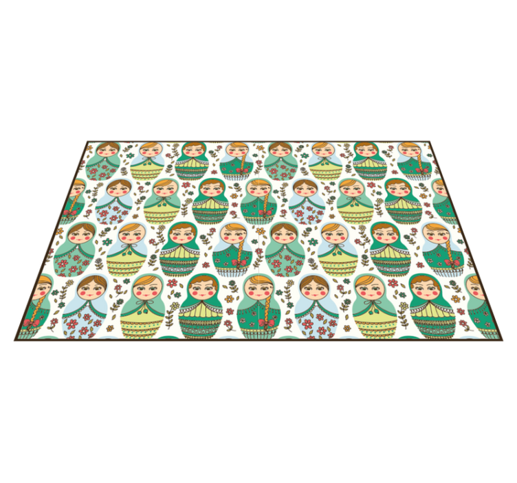 Russian Doll Motif bedroom carpet - TenStickers