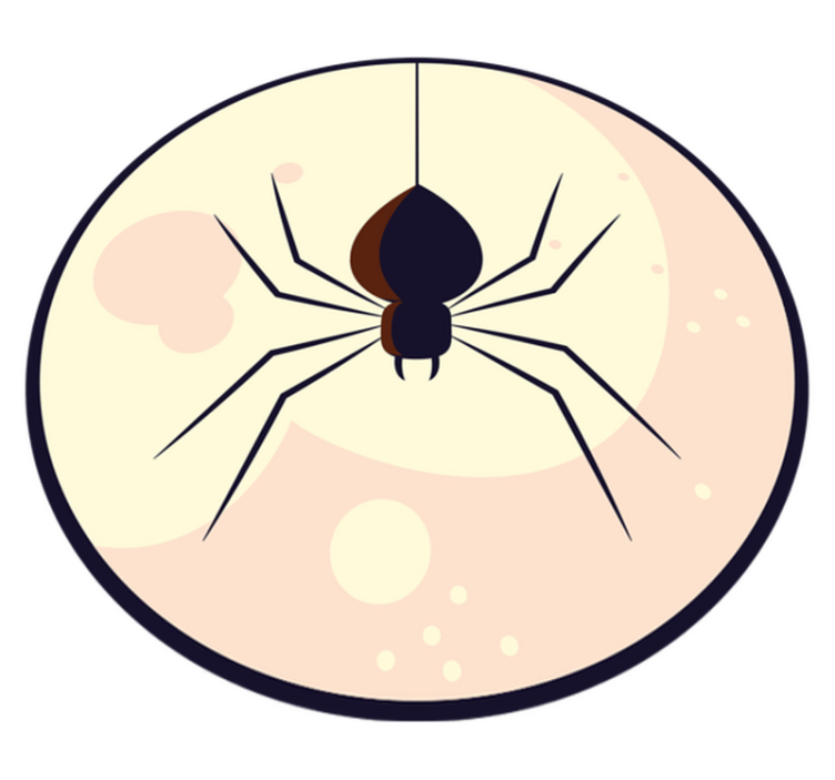 Spider Illustration halloween rugs - TenStickers