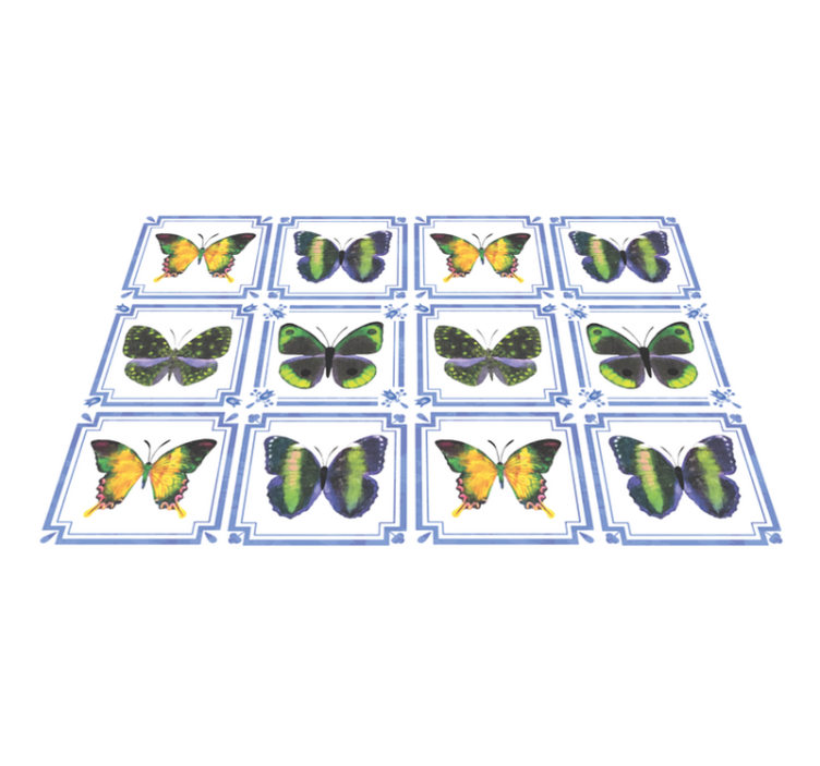 Butterfly Pattern animal mat - TenStickers