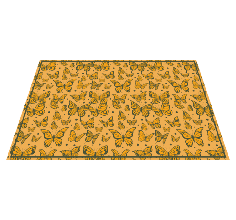 Butterfly Delight animal mat - TenStickers