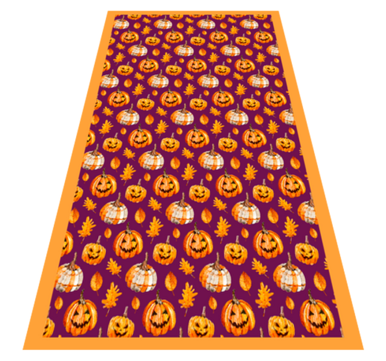 Pumpkin Pattern halloween rugs - TenStickers