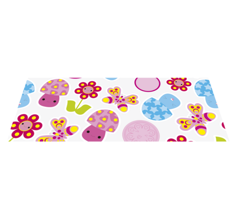 Colorful Nursery Shapes kids carpet - TenStickers