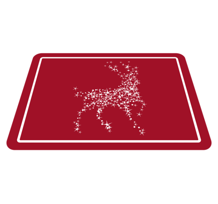 Reindeer Constellation christmas rug - TenStickers