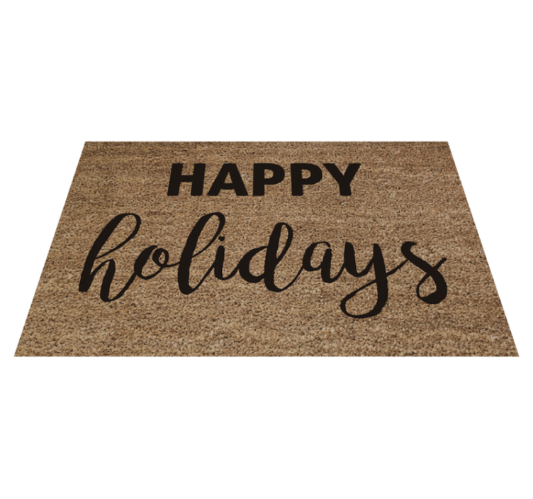Festive Greeting Doormat christmas rug - TenStickers