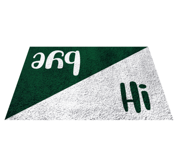 Prahs Hi Greetings quote rug - TenStickers