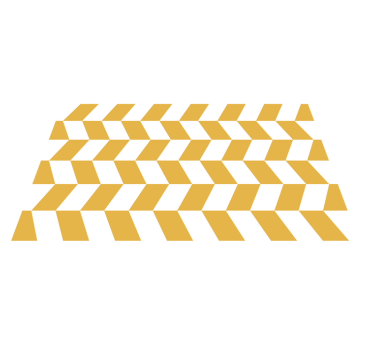 Geometric Herringbone stripes rug - TenStickers