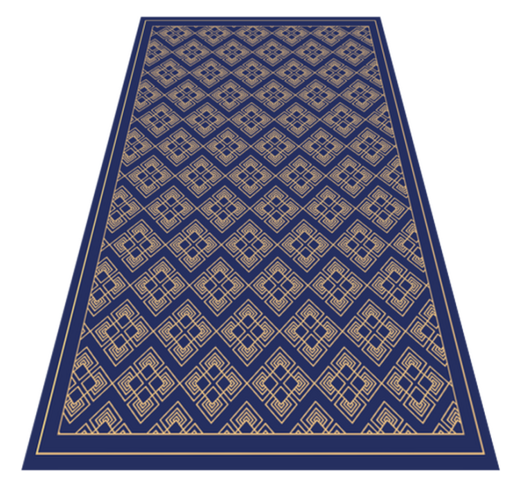 Old Fashioned decorative blue vintage rug - TenStickers
