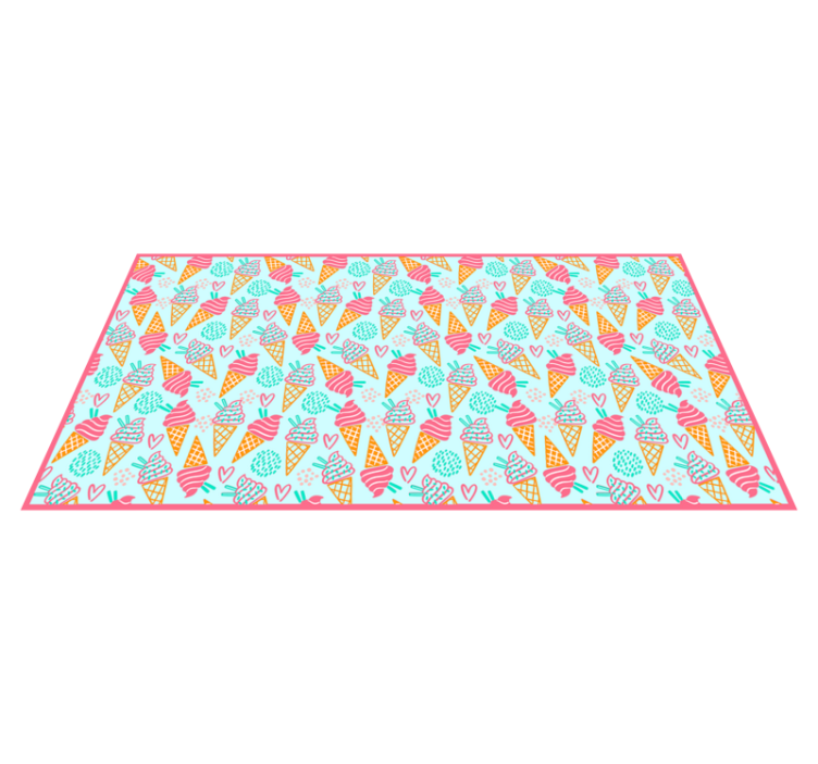 Ice Cream Fun kids carpet - TenStickers