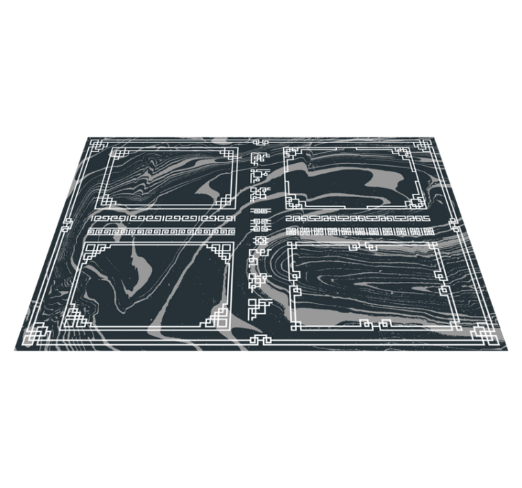 Marbled Textile marble rug - TenStickers