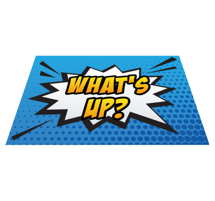 Comic Burst Expression game rug - TenStickers