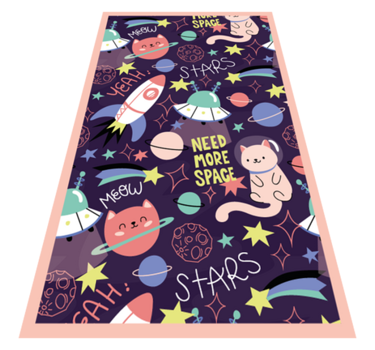 Space-Themed Playarea kids carpet - TenStickers