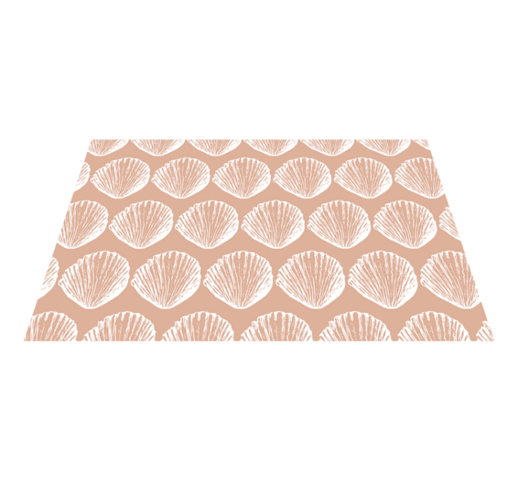 Seashell Pattern floral rug - TenStickers