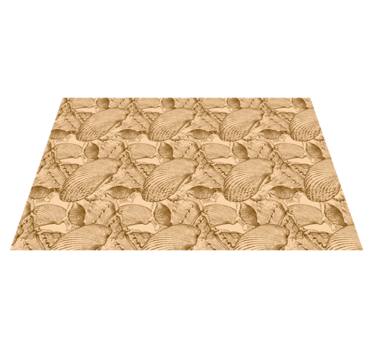 Illustrated Shell Pattern animal mat - TenStickers