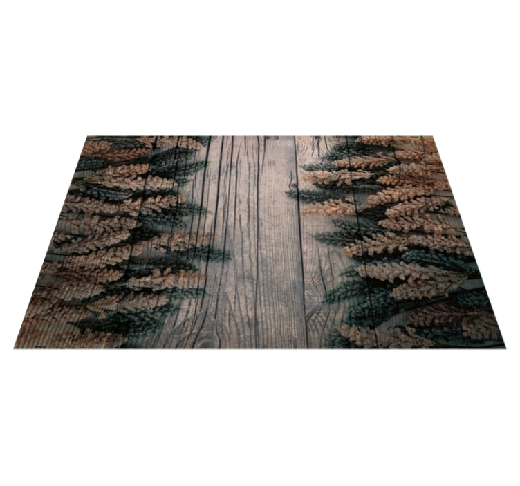 Wooden Texture Contrast wood effect rug - TenStickers
