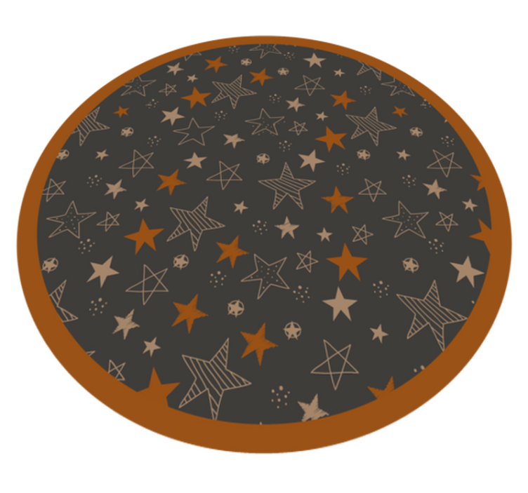 Celestial Motifs star rug - TenStickers