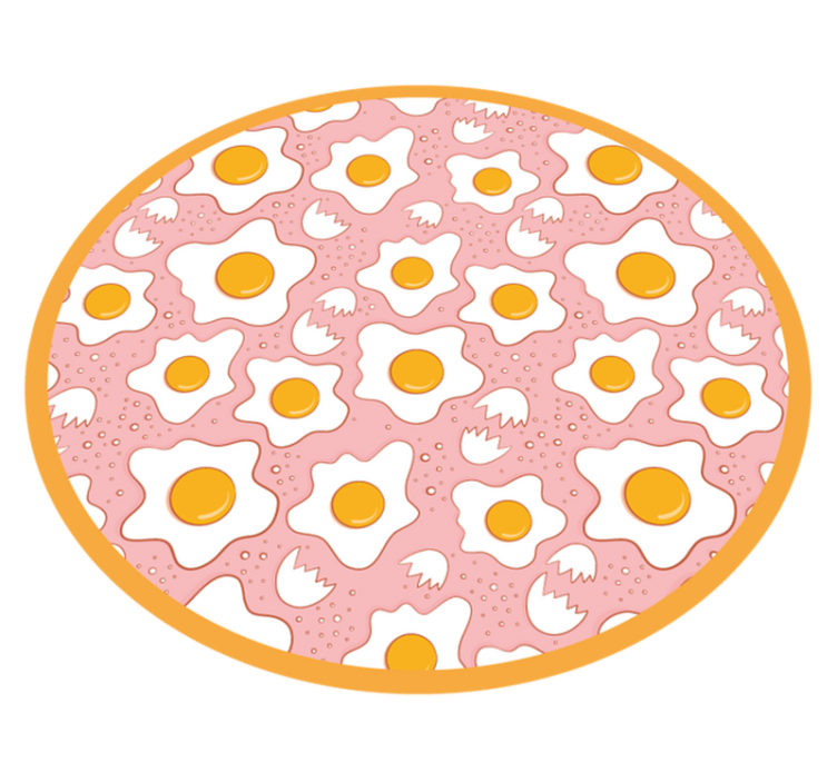 Circular Egg Pattern kids carpet - TenStickers