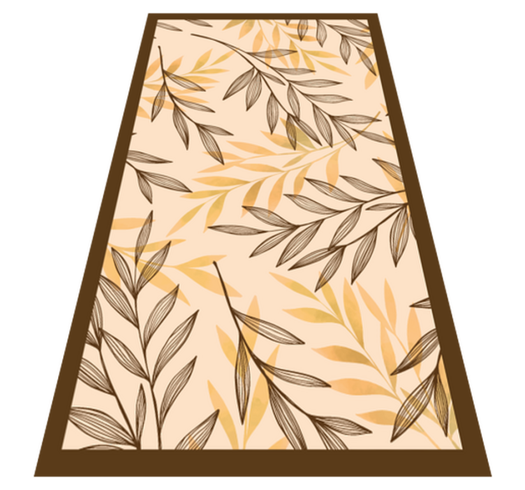 Autumn Foliage Motif floral rug - TenStickers