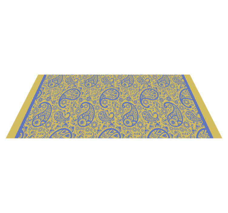 Paisley Swirls bedroom carpet - TenStickers