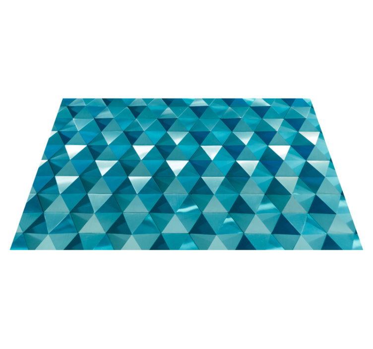 Triangular Tiling geometric rug - TenStickers