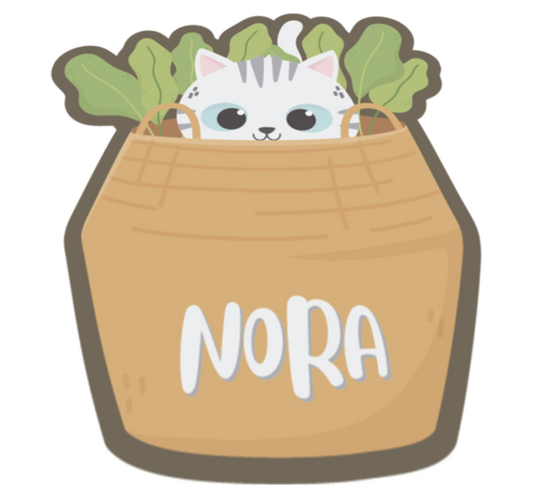 Personalized Feline custom floor mat - TenStickers