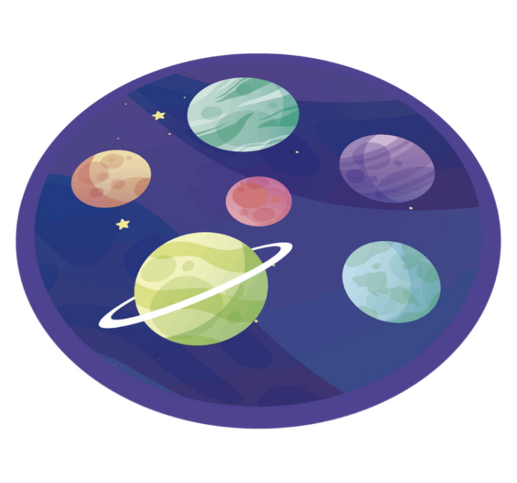 Space Exploration Imagery kids rug - TenStickers