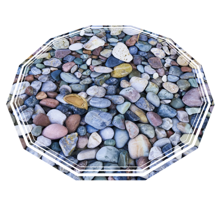 Pebble Illusion stone effect rug - TenStickers