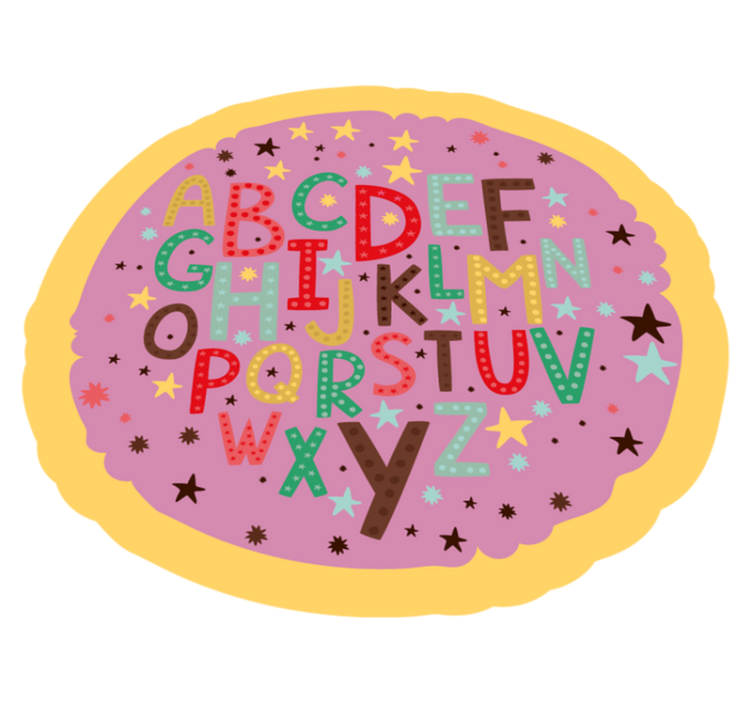 Educational Alphabetic alphabet carpet - TenStickers