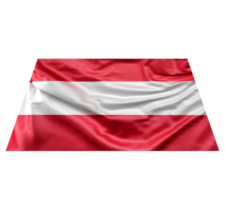 Austrian flag modern vinyl rug - TenStickers
