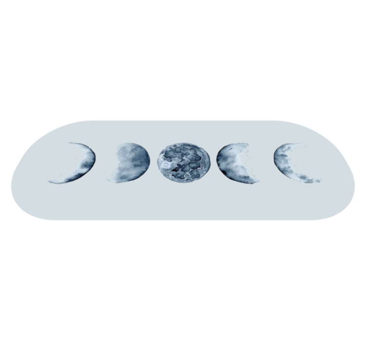 Lunar Phase Sequence nature rug - TenStickers