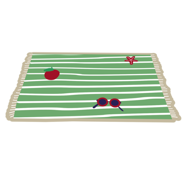 Stripes rug summer feelings - TenStickers