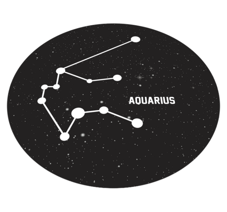 Aquarius Constellation star rug - TenStickers