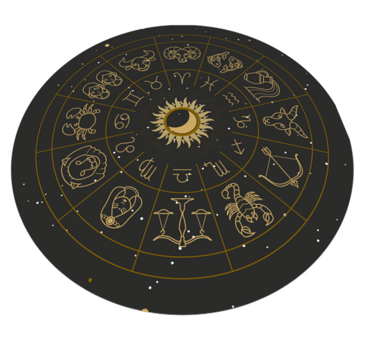 Zodiac Circle alphabet carpet - TenStickers
