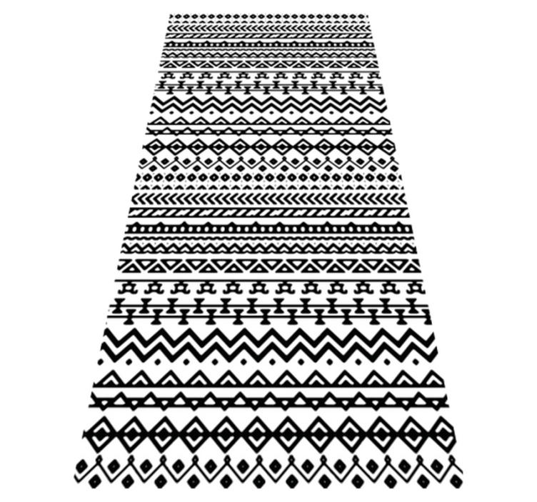 Tribal Pattern Decor map rug - TenStickers