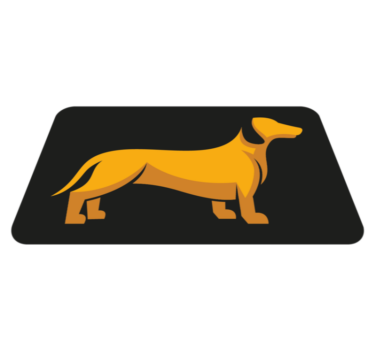 Canine Silhouette animal mat - TenStickers