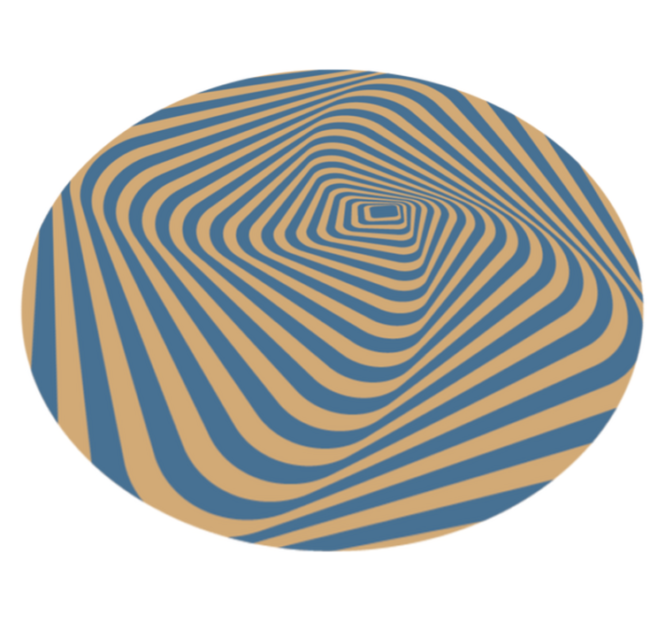 Concentric Bands stripes rug - TenStickers