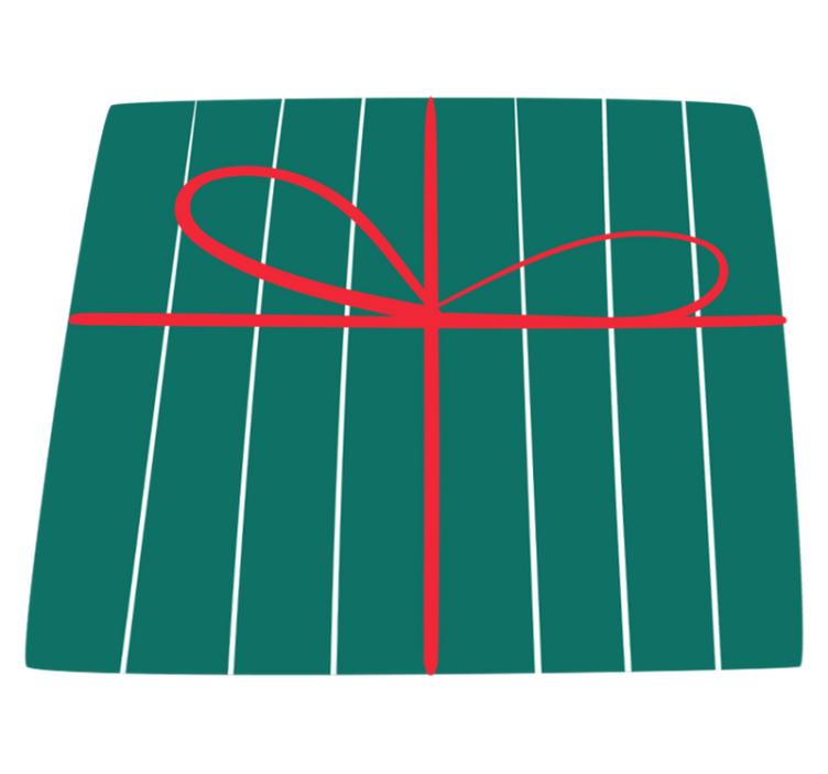 Emerald Crimson Lines stripes rug - TenStickers