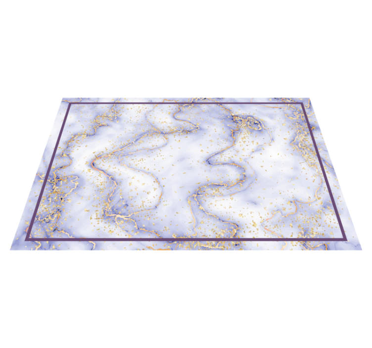 Marbled Gold Splatter marble rug - TenStickers