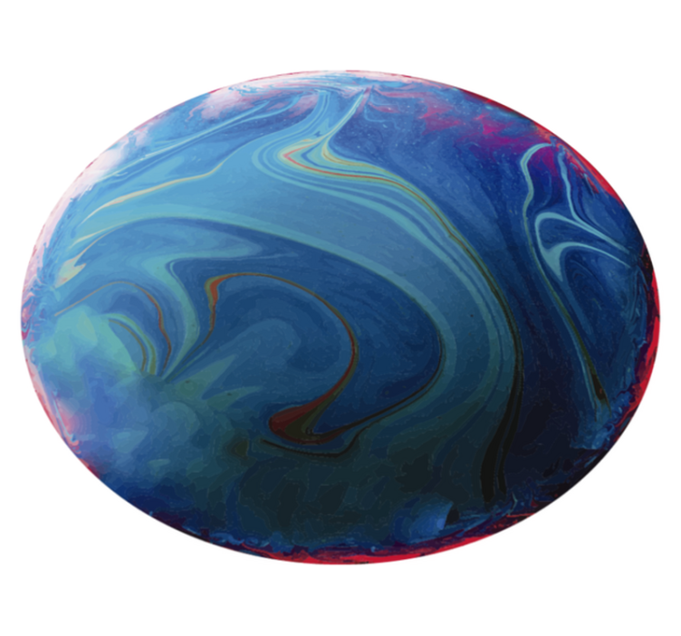 Swirling Marbled kids rug - TenStickers