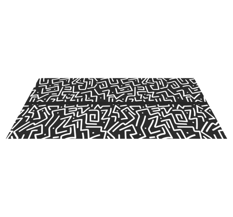 Abstract Labyrinth geometric rug - TenStickers