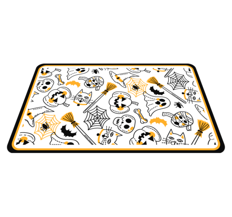 Spooky Festive Motifs halloween rugs - TenStickers