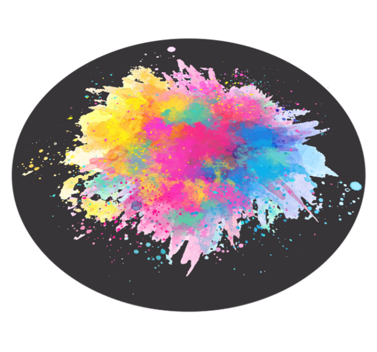 Colorful Splash Explosion texture rug - TenStickers