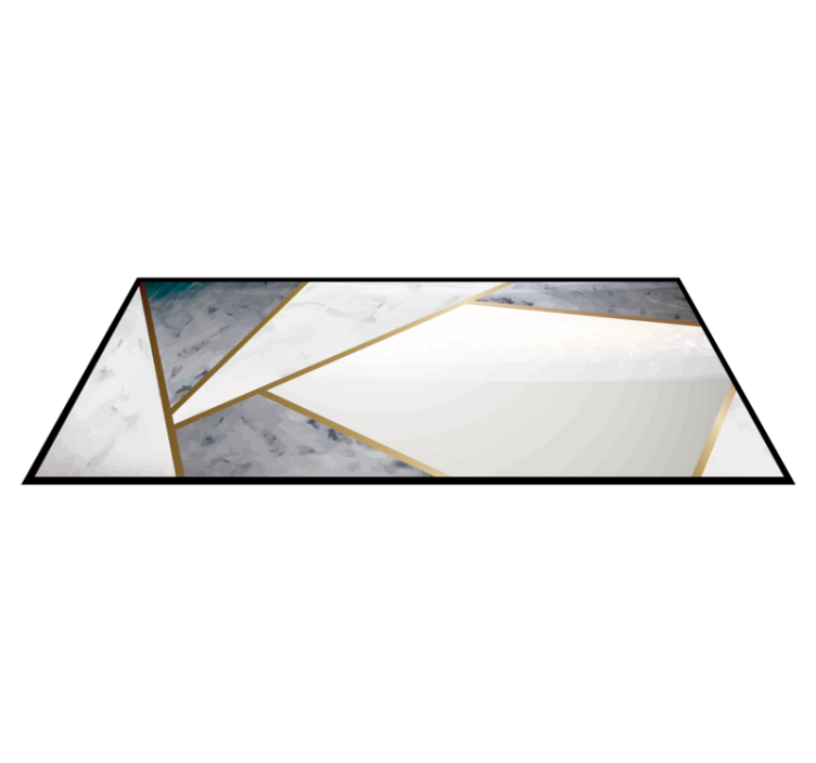 Geometric Marble Accents texture rug - TenStickers
