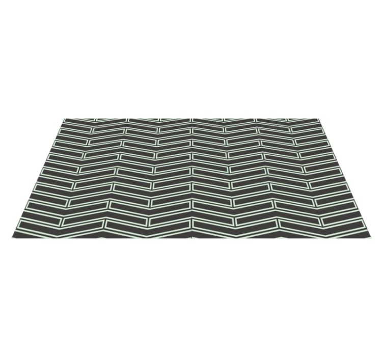 Chevron Lines geometric rug - TenStickers
