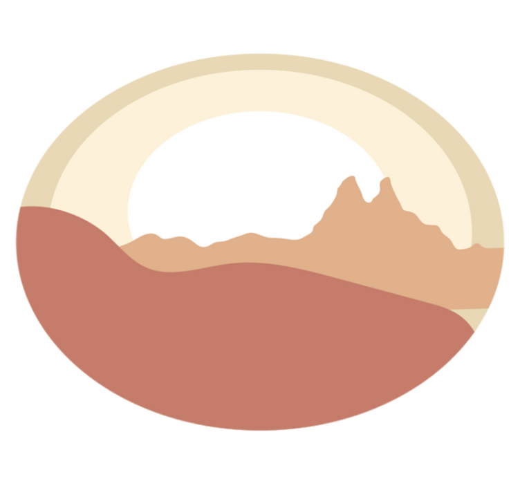 Minimalist Landscape nature rug - TenStickers