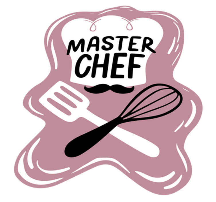 Master Chef Emblem kitchen mat - TenStickers