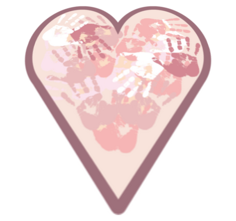 Personalized Heart custom floor mat - TenStickers