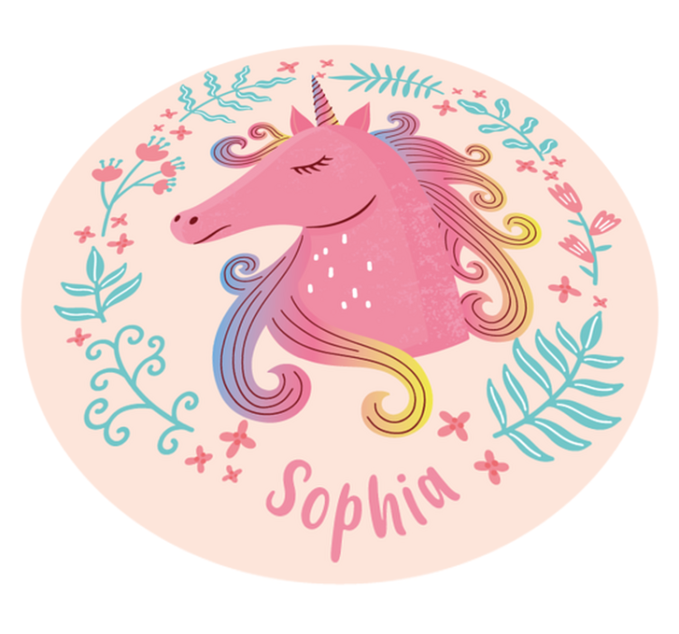 Unicorn Fairytale custom floor mat - TenStickers