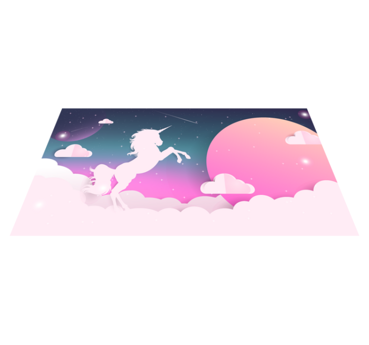 Magical Unicorn kids carpet - TenStickers